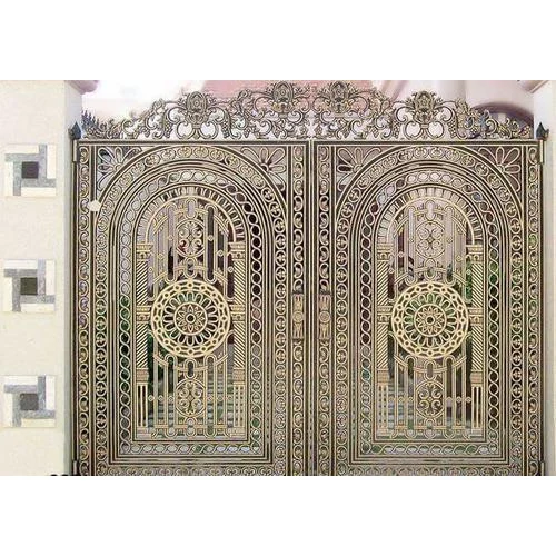 Stainless Steel Gate With Glass